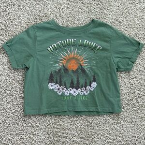 Recycled Threads Women’s XS Green Crop Top